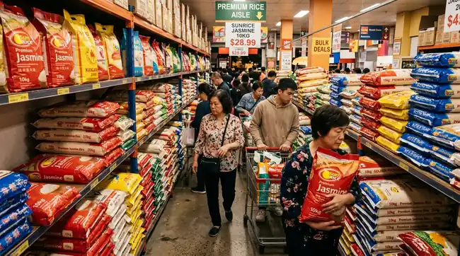 Almacén logístico moderno climatizado con gestión de palés FIFO para bolsas biodegradables compostables
