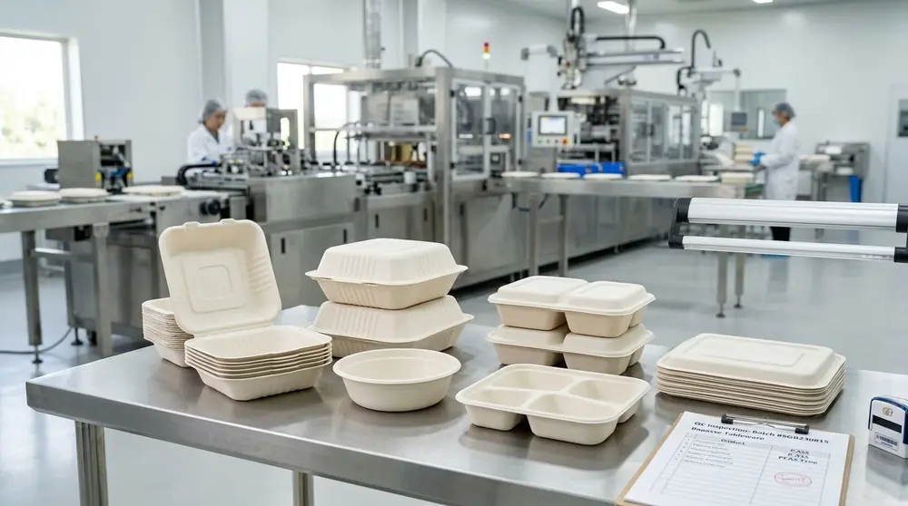 PFAS-Free Sugarcane Bagasse Wholesale Packaging