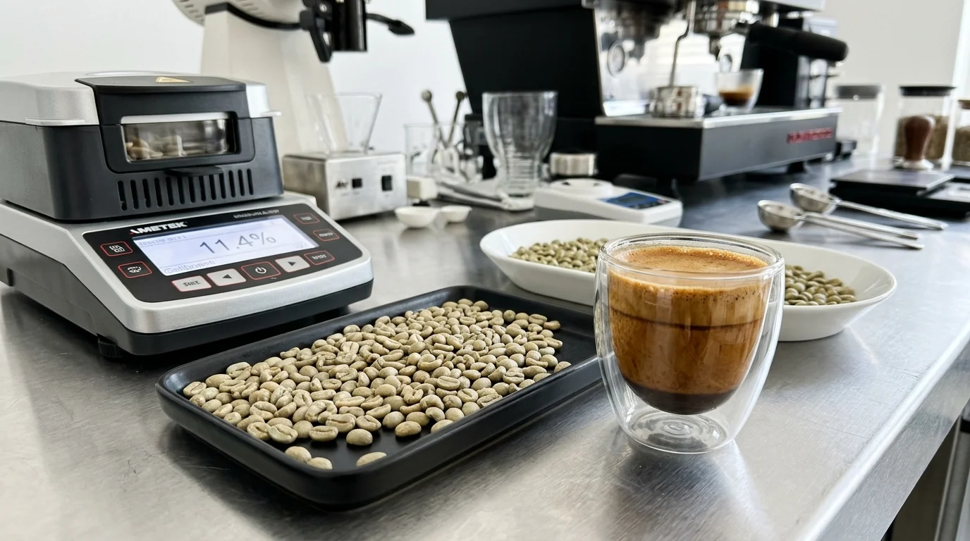 Washed Coorg Robusta Parchment AB Quality Evaluation and Espresso Crema