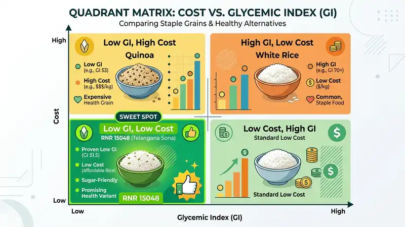 RNR 15048 vs Quinoa Glycemic Index Data
