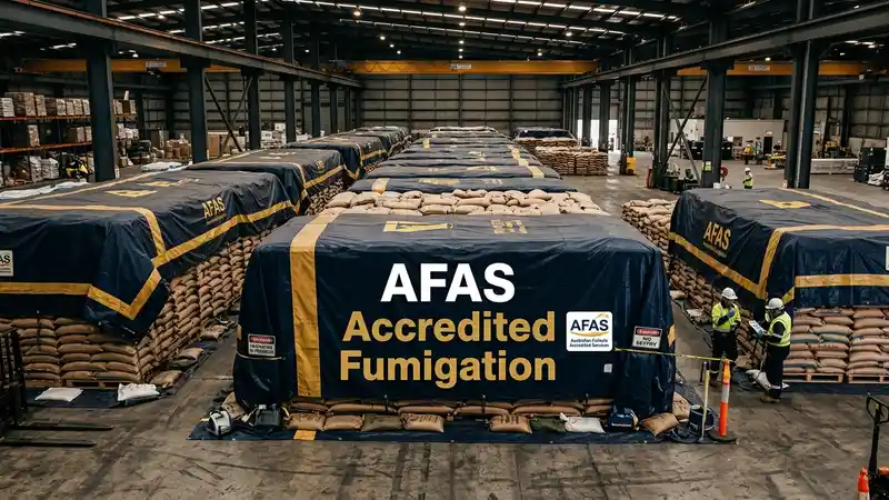 AFAS-zertifizierte Methylbromid-Begasung und australische Zollabfertigung