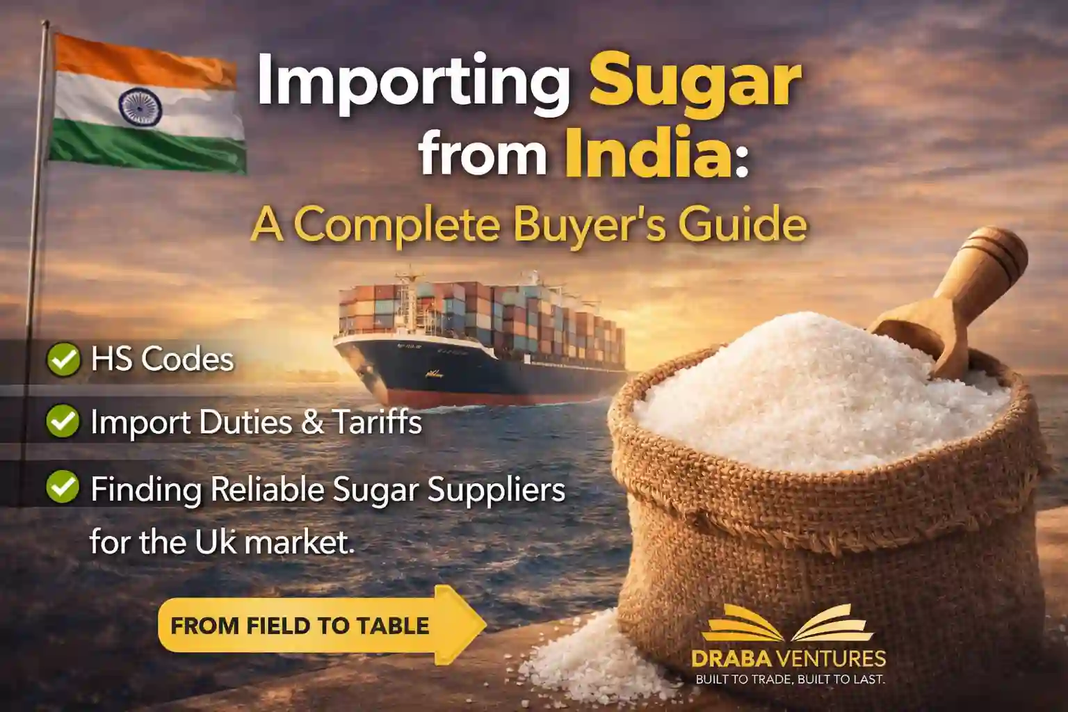 Importing Sugar from India