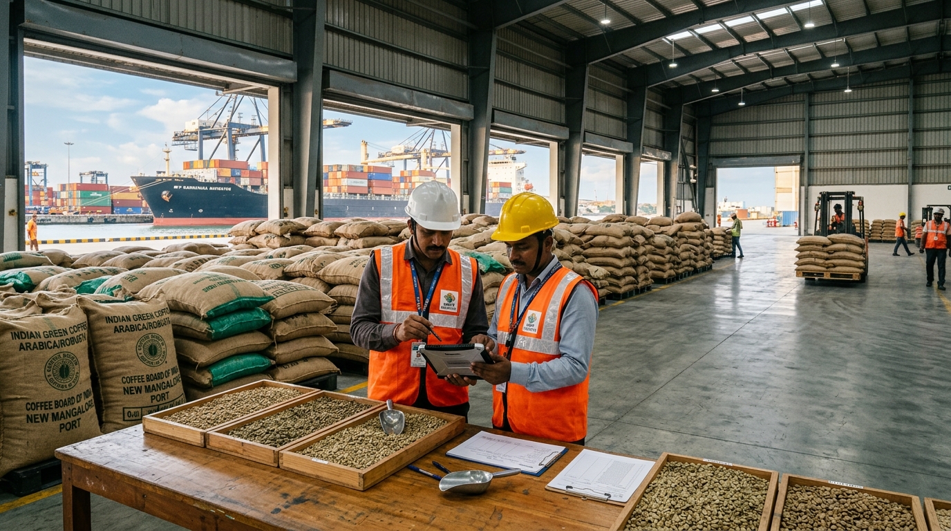 Importing Indian Green Coffee B2B Guide: Sourcing, Compliance & Logistics at Scale